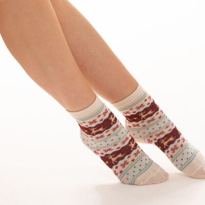 Reindeer Pattern Ankle Socks