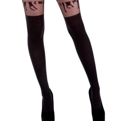 Washing Line Tights - Clearance-Black