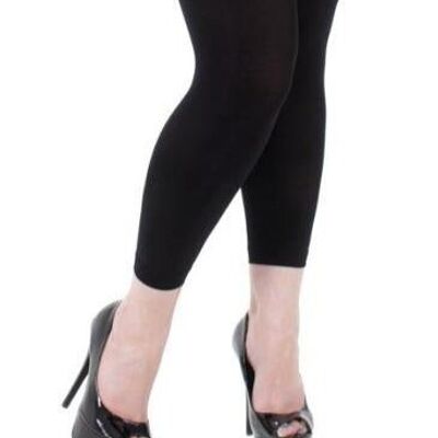 200 Denier Footless Tights - Clearance-Black