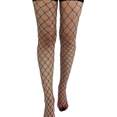 Large Net Diamante Hold Ups - Clearance