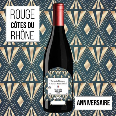 "Joyeux Anniversaire" Édition Art Déco - AOP Côtes du Rhône ROUGE 75cl