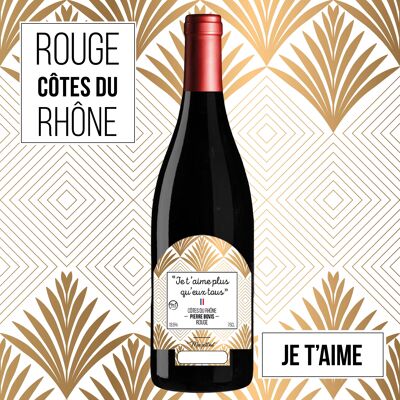 "Te amo" Edición Art Deco - AOC Côtes du Rhône RED 75cl