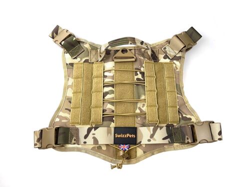 Swizzpets™ adjustable tactical dog harness with handle (camouflage) large