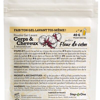 Dose 40 g Corps & cheveux senteur Fleur de coton