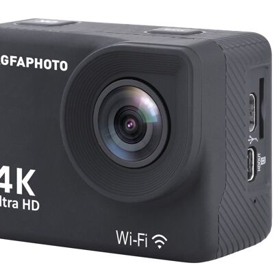 AGFA PHOTO 
Realimove AC9000 – Caméra d’Action
 Numérique étanche 30m (True 4K, EIS Anti-Shake, Angle
 170°, Ecran LCD 2.0’’, 18 Accessoires inclus, Wifi) Noir