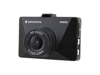 AGFA PHOTO Photo Realimove KM600 - Caméra 
Embarquée Voiture / Dash Cam (720P, Écran 2'', 
Enregistrement en boucle, Détection de mouvement, 
Surveillance stationnement) Noir 2