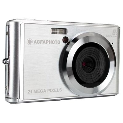 "AGFA PHOTO Realishot DC5200 -

Fotocamera digitale compatta
(21 MP, LCD 2,4'', zoom digitale 8x, batteria al litio) Argento
"