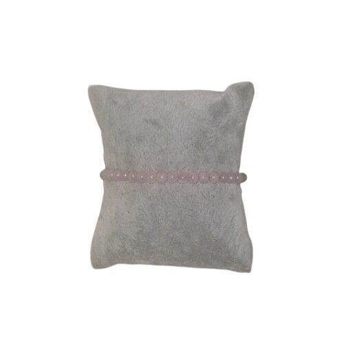 Bracciale piccolo minerale di quarzo rosa