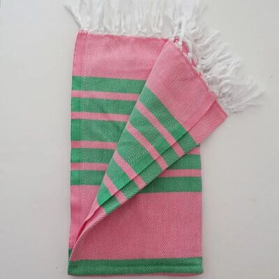 Asciugamano Hammam in morbido cotone Milas, rosa confetto