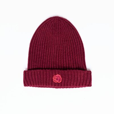 Burgunderrote Beanie