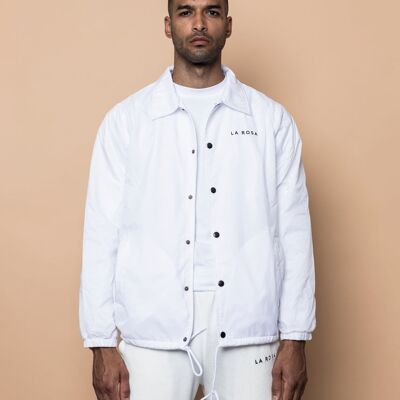 Ride or die white coach jacket