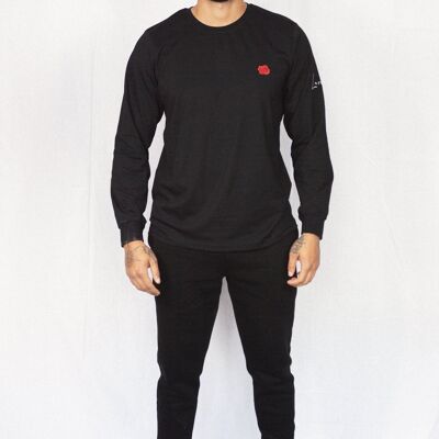 Black Rose Long Sleeve Tee