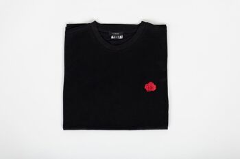 T-shirt rose classique noir