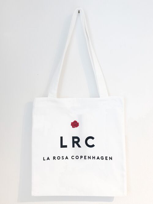 LA ROSA Totebag white