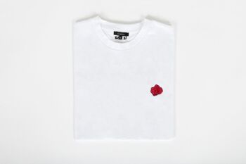 T-shirt Rose Blanche Classique 1