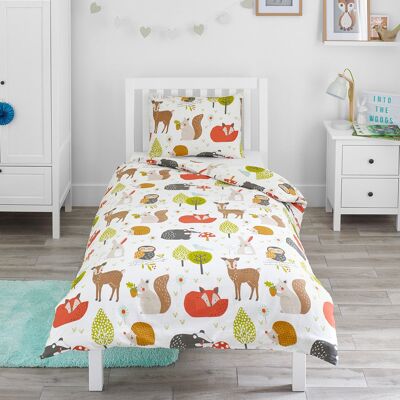 Woodland Animals - Single Duvet Set