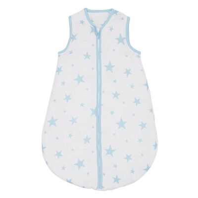 Blue Stars Organic Cotton Baby Sleep Bag - 2.5 Tog - 0 to 6 Months