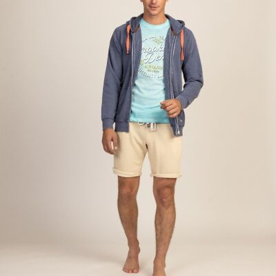 MOLTON SIXTO MEN CREAMY BERMUDA SHORTS