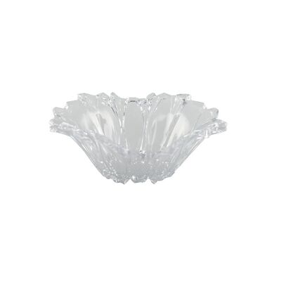 ACRYLIC FLOWER SHAPE FRUIT CUP 29.2X29.3X10.7CM