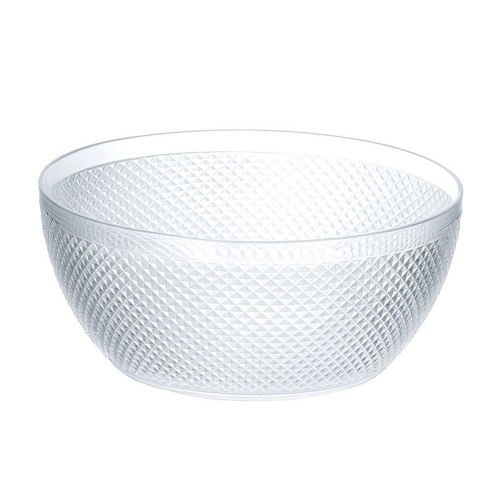 Clear acrylic diamond salad bowl