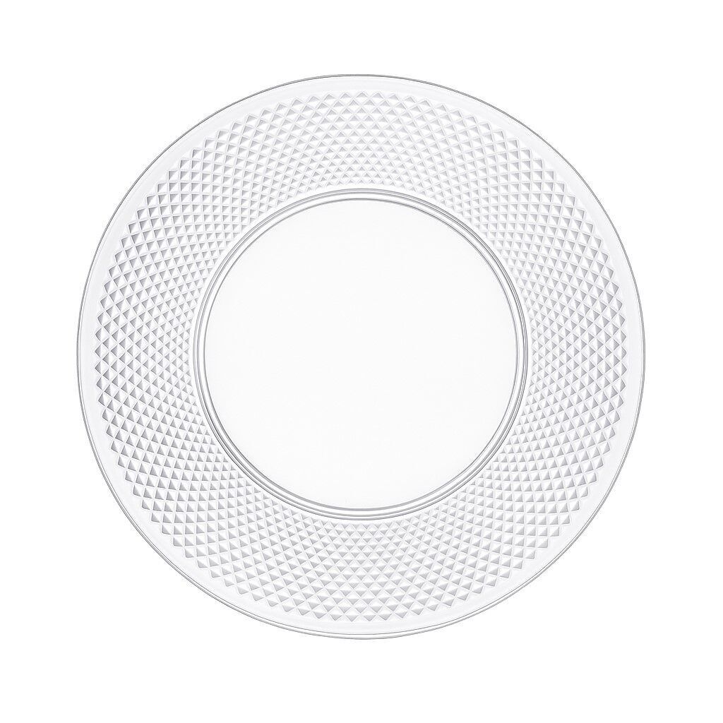 Diamond acrylic dessert plate