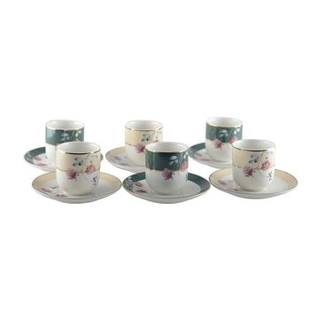 Set de 6 tasses a cafe floral 1