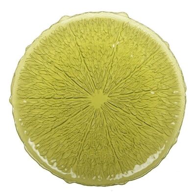 GREEN PRESENTATION PLATE 34CM - LEMON