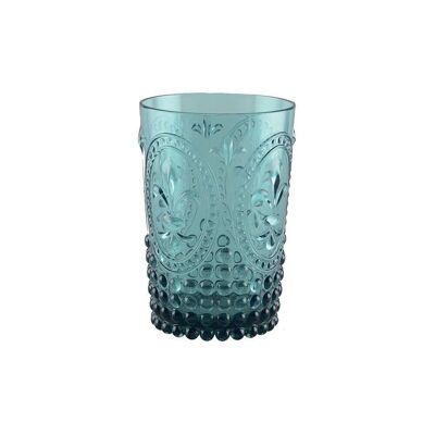 TURQUOISE ACRYLIC WATER GLASSES - SET OF 6