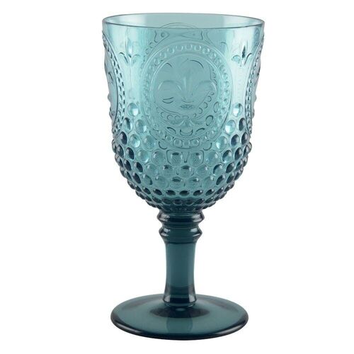 Acrylic 8.5 oz. Wine Goblet in Turquoise - 6 Each – Caspari