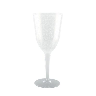 Verres a vin acrylique bulle - lot de 6