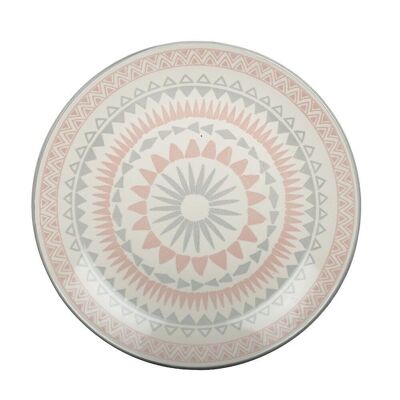 Assiette plate rose - coachella