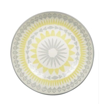 Assiette creuse jaune - coachella