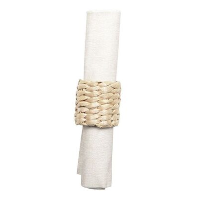 SET OF 4 RATTAN NAPKIN RING