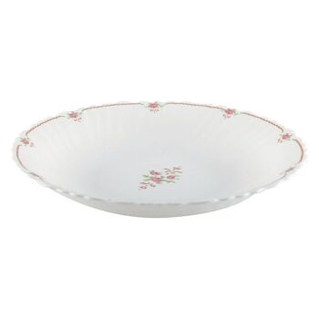 Assiette creuse blanche vintage 1