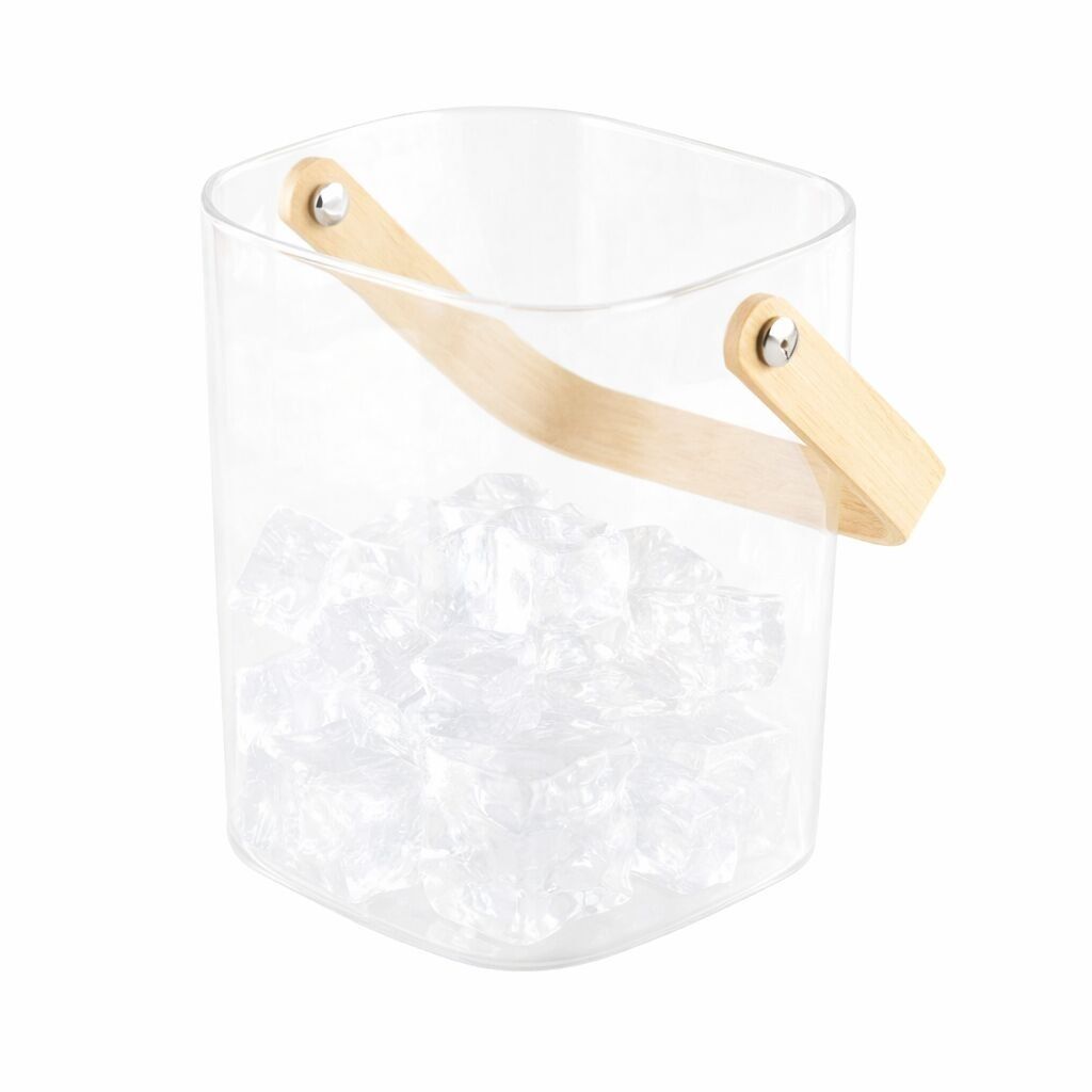 Eiskübel mit Holzgriff 11.5x11x11cm