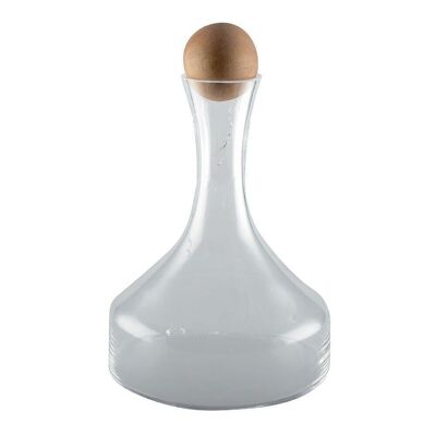DECANTER WITH WOODEN STOP