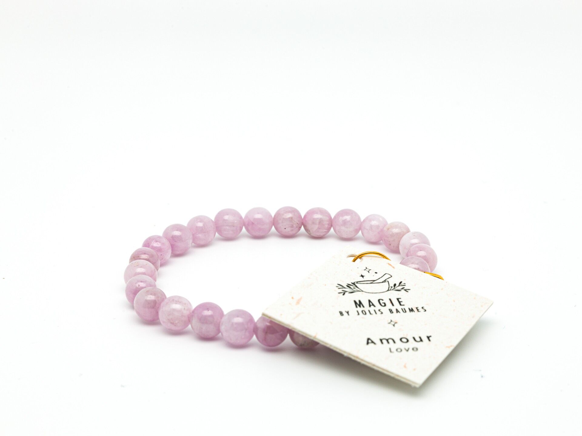 Bracelet Amour Kunzite saint Valentin 2026