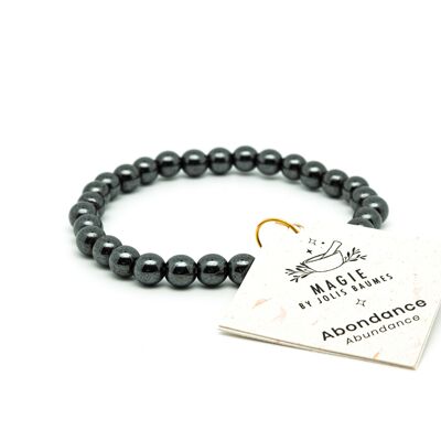 Bracciale Abbondanza Ematite