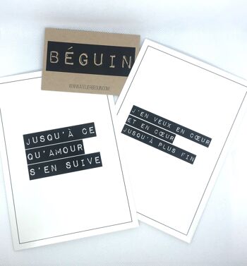 Set of 8 cards with different poems 4