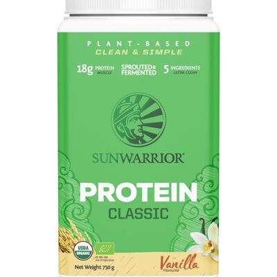 Sunwarrior Classic Protein Vanilj 750 g Ekologisk