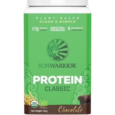 Sunwarrior Classic Protein Choklad 750 g Ekologisk