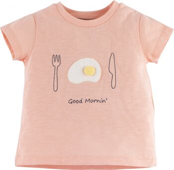 Pyjama bébé fille - Good mornin, en rose 2