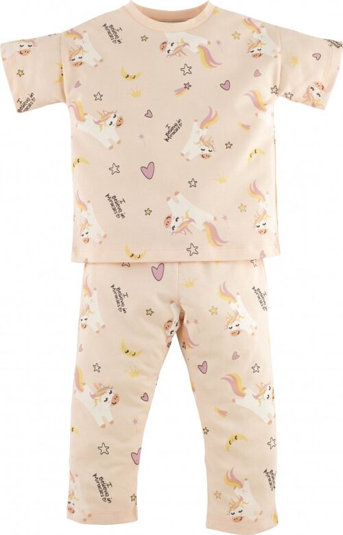 Baby Mädchen Schlafanzug -Unicorn, in Rosa