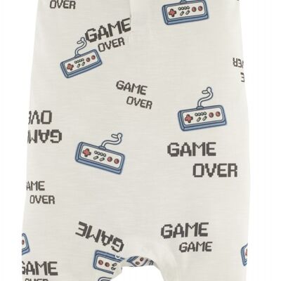 Newborn Overall -Game over, in Weiss
