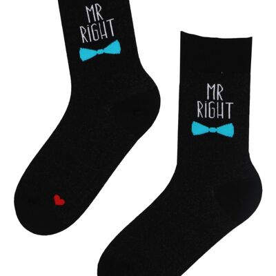 "Mr RIGHT" antibacterial sock with silver thread for men