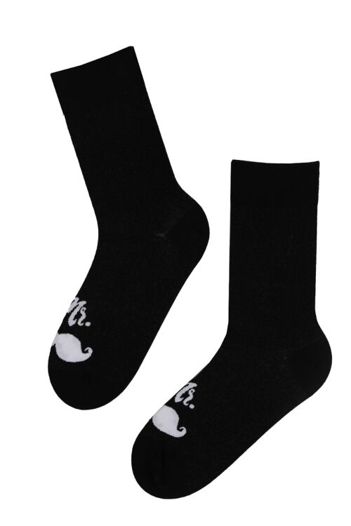 MISTER "MR" antibacterial socks with silver thread for men