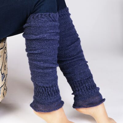 PREMIA blue leg warmers