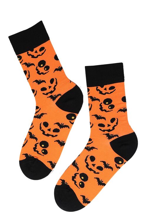 PUMPKIN FACE halloween socks with pumpkin heads