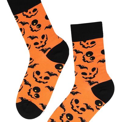 PUMPKIN FACE halloween socks with pumpkin heads