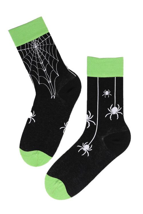 SPIDER halloween socks with spider webs